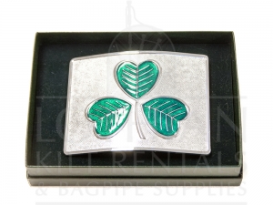 Shamrock Belt Buckle Sgian Dubh Kilt Pin Cap Badge
