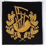 Pipe Major Insignia - Black & Gold