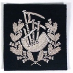 Pipe Major Insignia - Black & Silver