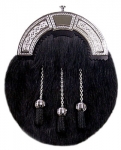 The Bard Black Muskrat Dress Sporran
