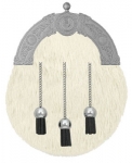 Calf/Pewter Dress Sporran